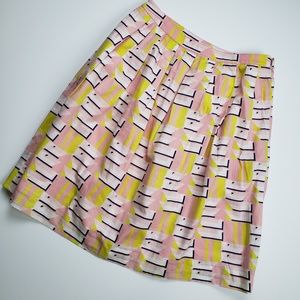J. Crew Factory Printed Cotton Patio Skirt